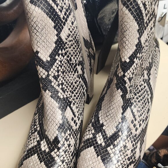 Marc Fisher Snakeskin Ankle Boots - Picture 1 of 5